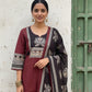 Handcrafted Printed Kurta Set with Statement Dupatta