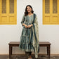 Green Muslin Anarkali Suit Set