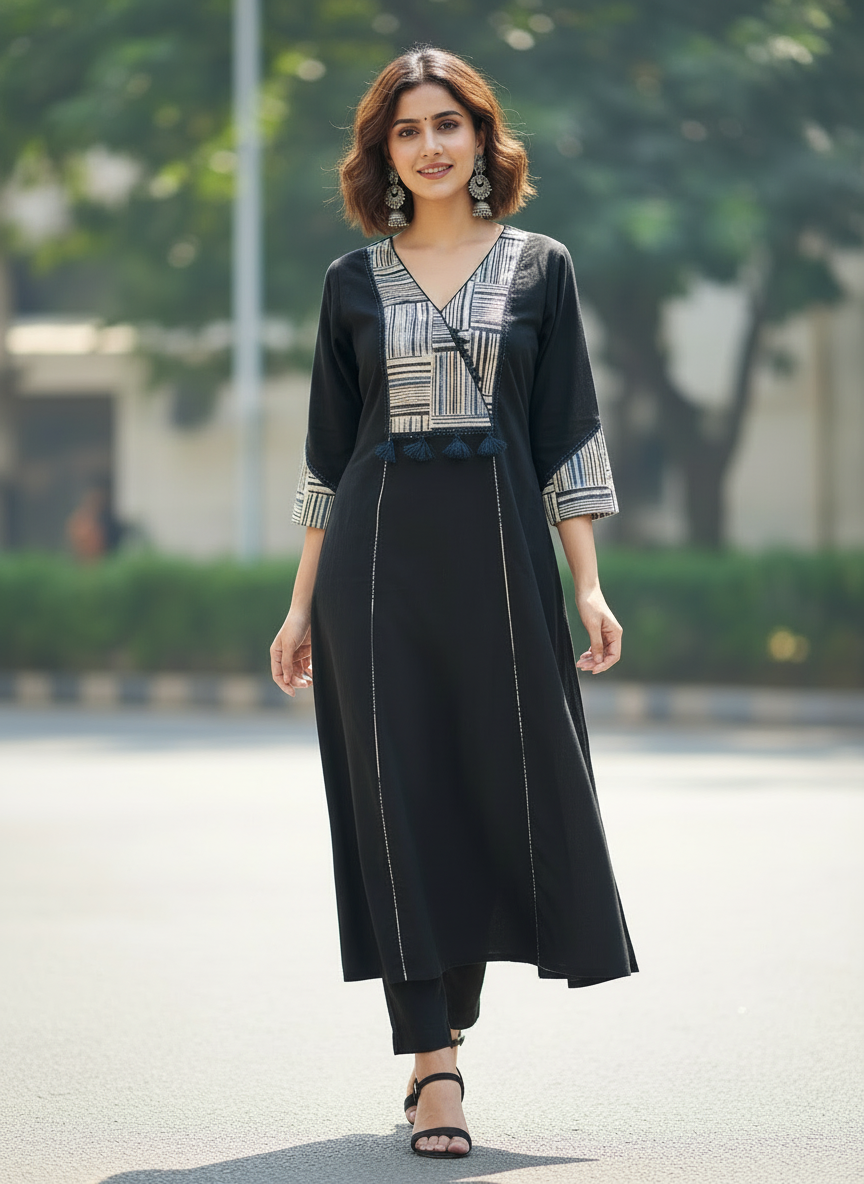 Cotton Winter Essential Kurta Pant Set