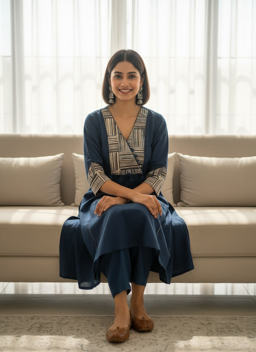 Cotton Winter Essential Kurta Pant Set