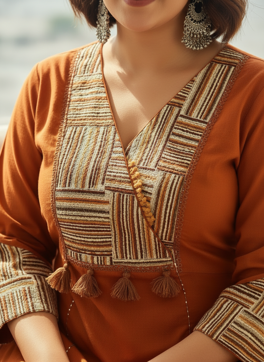 Cotton Winter Essential Kurta Pant Set