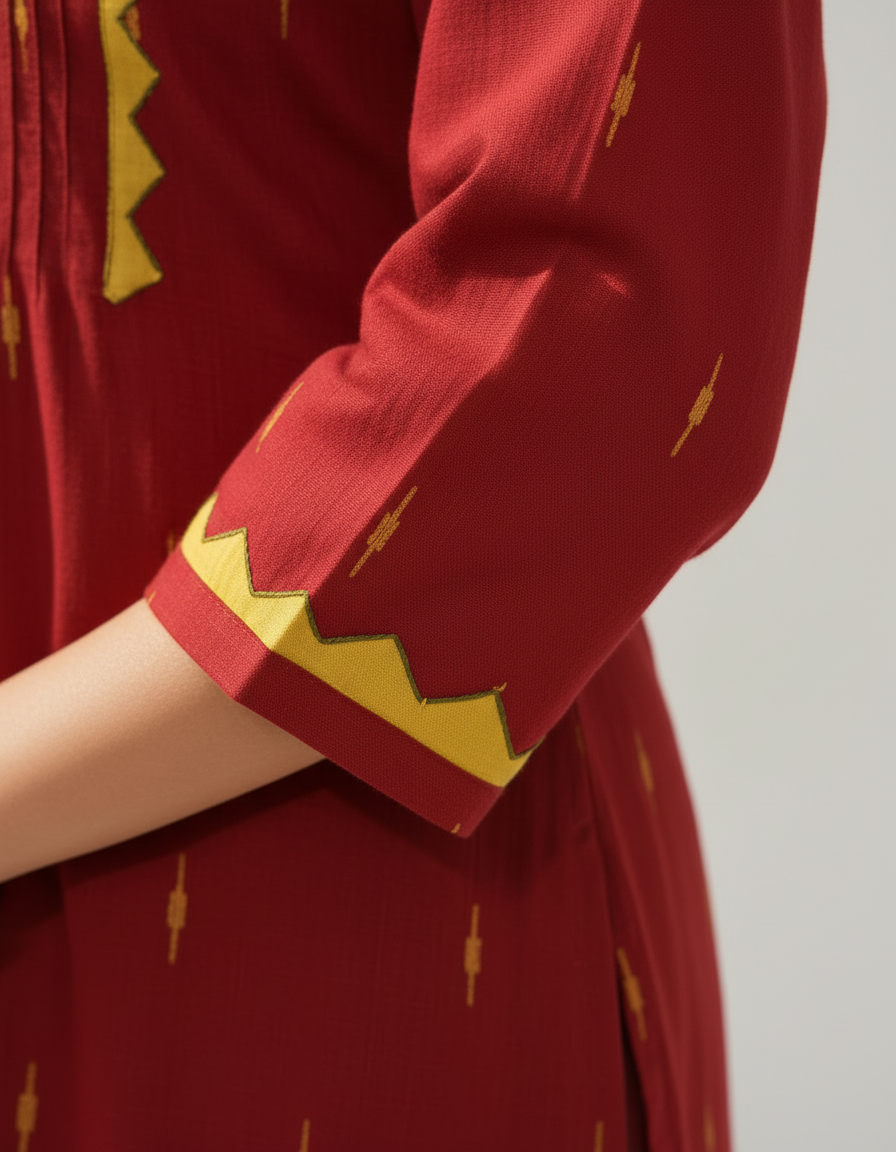 Handcrafted Cotton Kurta Pant Set