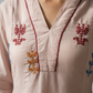 Mul Cotton Flared Suit with Delicate Embroidered Motifs (Pastel Pink)