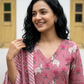 Cotton Pichwai Block Printed Anarkali Kurta with Cotton Dupatta.
