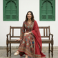 Angrakha Pattern Cotton Anarkali with Kota Doriya Dupatta