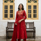 Mul Cotton Embroidered Anarkali Set