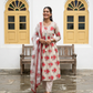 Floral Print Cotton Anarkali Suit Set