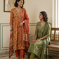 Muslin Lehriya Alia Cut Anarkali Suit Set
