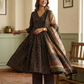 Ajrak Print Alia Cut Cotton Anarkali Suit Set