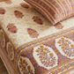 Floral Block Print Cotton Bedsheet Set