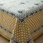 Blue & Mustard Butah Print Cotton Bedsheet Set