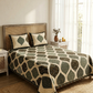 Green Patchwork Print Cotton Bedsheet Set
