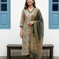 Pure Hand Block Printed Kurta Set (Light Green)