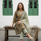 Pure Hand Block Printed Kurta Set (Khakhi Green)