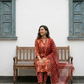 Pure Hand Block Printed Kurta Set (Red)