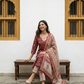 Pure Hand Block Printed Kurta Set (Red)