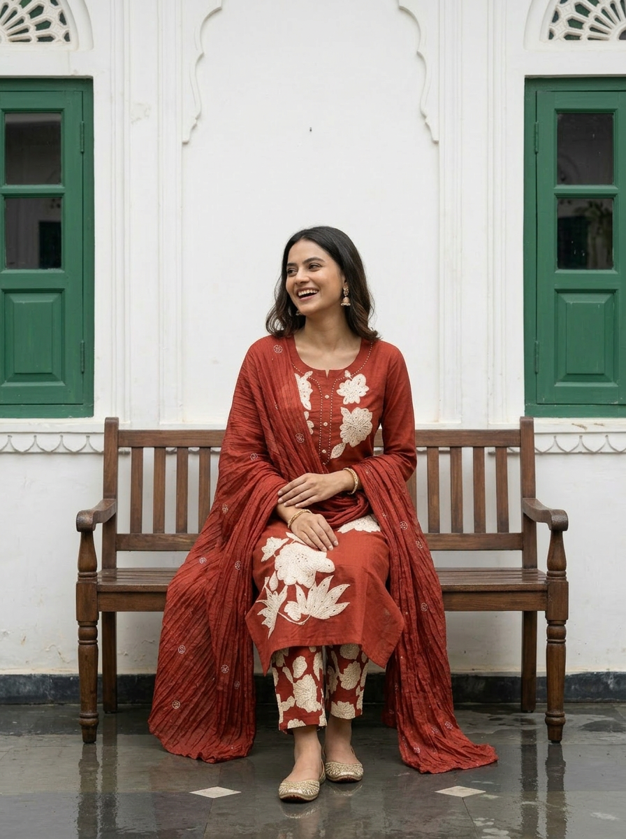 Cotton Suit Set in 2 Versatile Colours