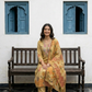 Golden Shimmer Silk Straight Kurta Set