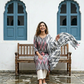 Ikkat cotton kurta set with dupatta