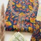 Thread Embroidered Cotton Block Printed Unstitched Suit Set