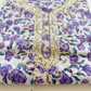 Thread Embroidered Cotton Block Printed Unstitched Suit Set