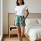 Printed Cotton Lounge Shorts