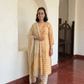 Yellow Cotton Dupatta Set.