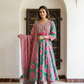 Floral Printed Cotton Straight Suit Set