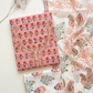 Thread Embroidered Cotton Block Printed Unstitched Suit Set