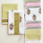 Embroidered Cotton Block Printed Unstitched Suit Set