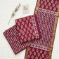 Cotton Block Printed Unstitched Suit Set