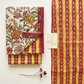 Cotton Block Printed Chiffon Dupatta Unstitched Suit Set