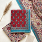 Cotton Block Printed Chiffon Dupatta Unstitched Suit Set