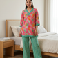 Pink Printed Cotton Co-ord Set