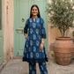 Indigo Printed Cotton Co-ord Set