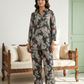 Charcoal Floral Printed Muslin Co-ord Set