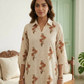 Beige Printed Muslin Co-ord Set