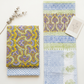 Cotton Block Printed Chiffon Dupatta Unstitched Suit Set
