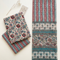 Cotton Block Printed Chiffon Dupatta Unstitched Suit Set
