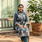 Cotton Linen Printed Kurta Set with Dupatta